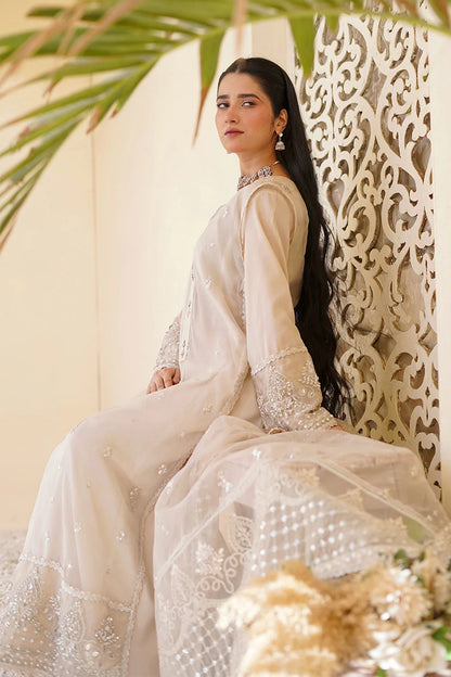 Crepe & Organza Gown with Dupatta