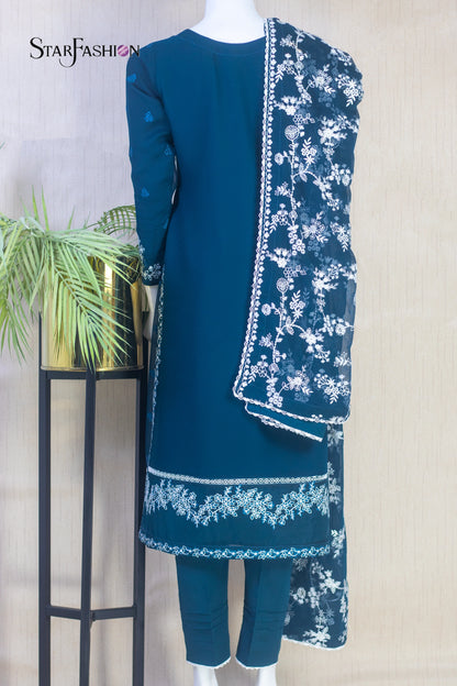 Elegant Chiffon Straight Shirt Set with Dupatta