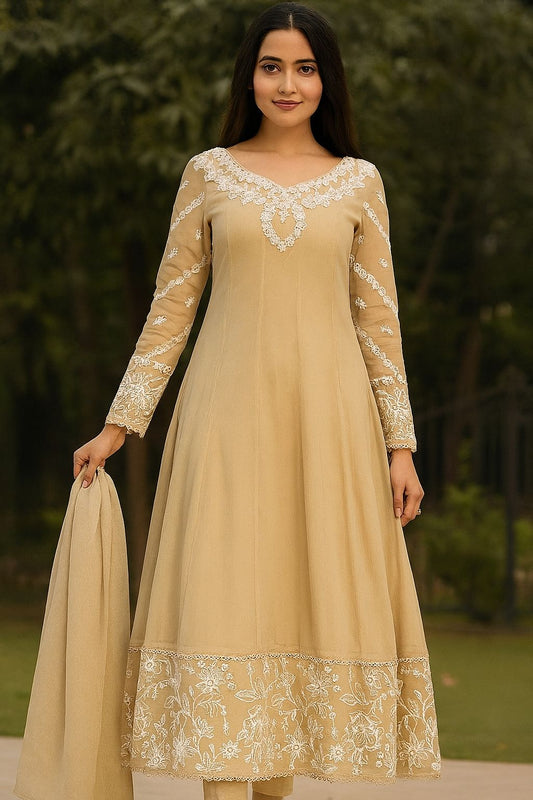 Chiffon frock and Duppatta