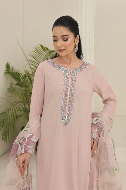 Timeless Festive Elegance – Embroidered Silk Straight Kurta Set SF-2430