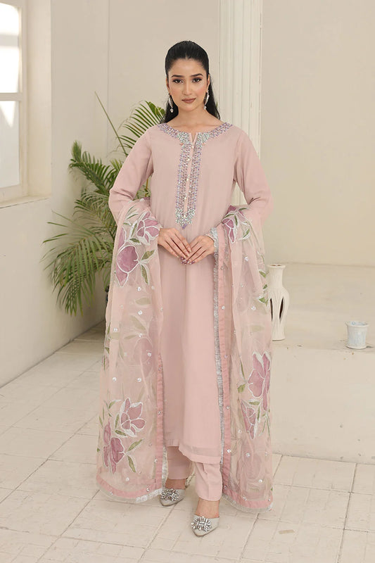 Timeless Festive Elegance – Embroidered Silk Straight Kurta Set SF-2430