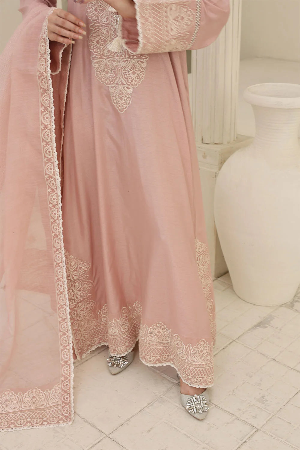 Made for Celebrations – Embroidered A-Line Silk 3-Piece Set