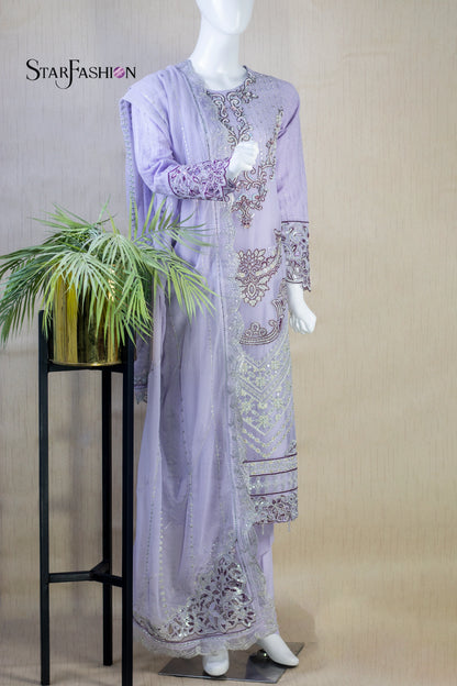 Stitched formal embroidered shirt+ bottom+ dupatta
