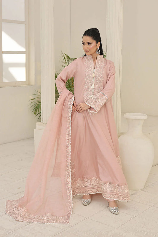 Made for Celebrations – Embroidered A-Line Silk 3-Piece Set