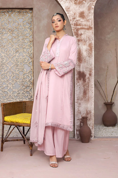 Elegant Straight Kurta Suit with Chiffon Dupatta