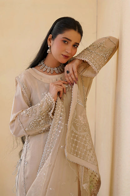 Crepe & Organza Gown with Dupatta