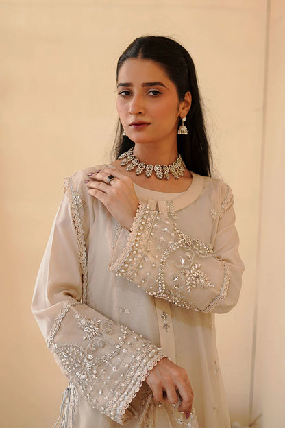 Crepe & Organza Gown with Dupatta
